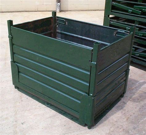 sheet metal bins|metal bins for garden.